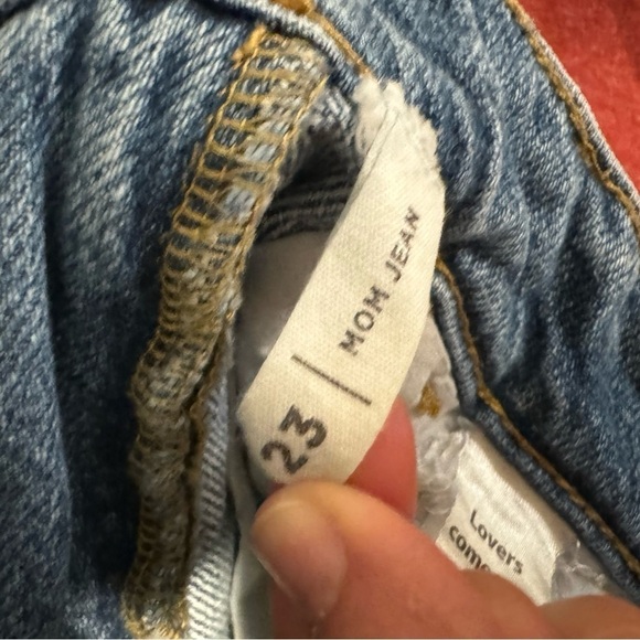 PacSun Straight Mom Jeans 100% Cotton - Size 23 - Picture 10 of 13